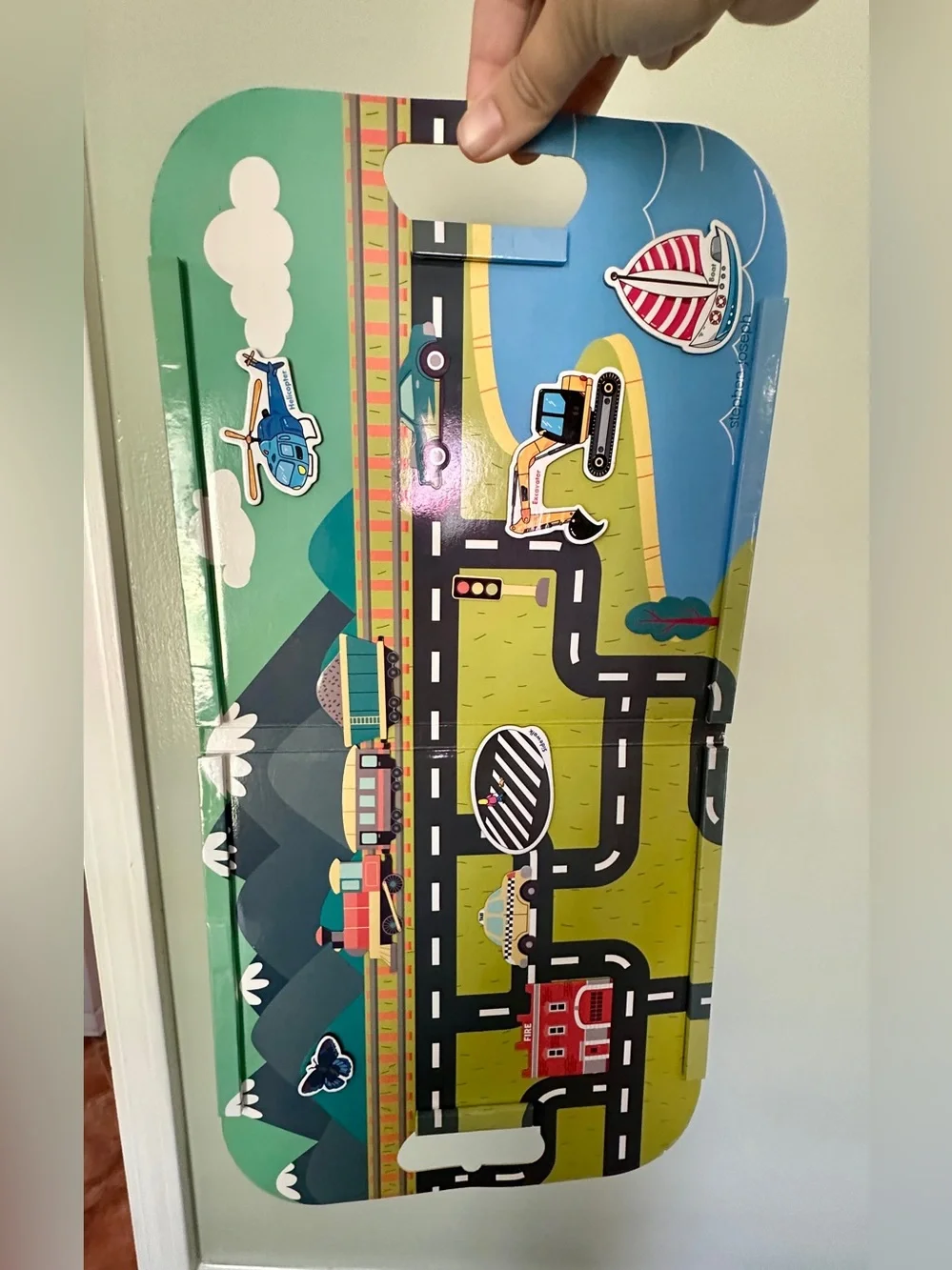 Stephen Joseph Transportation Magnetic Play Set + Extra Magnets + Storage Case
